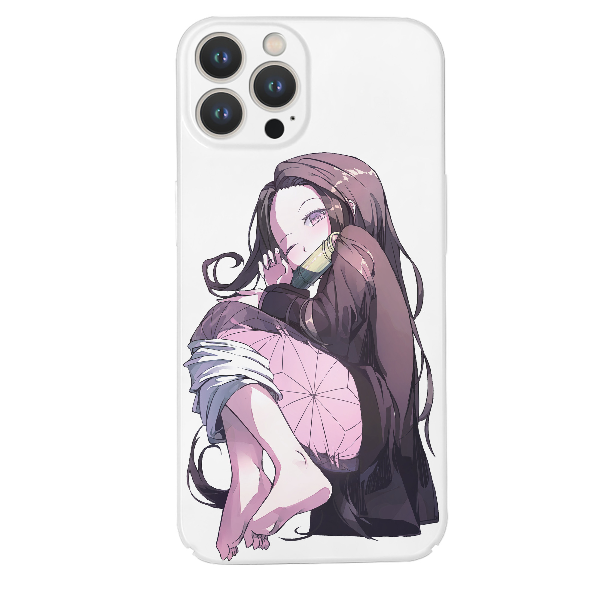 （画像用） 鬼滅の刃（きめつのやいば）竈門 禰󠄀豆子／かまど ねずこ Kamado Nezuko 【iPhone 14シリーズ対応】ハードケース